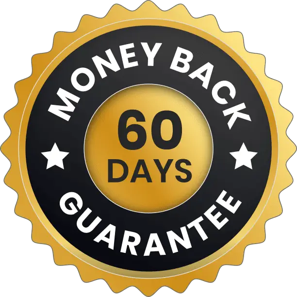60 Days Money Back Guarantee badge